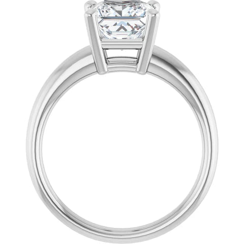 Princess Solitaire Diamond Engagement Ring 2ct