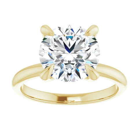Round Solitaire Diamond Engagement Ring 3.03ct