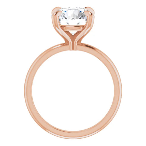 Round Solitaire Diamond Engagement Ring 3.03ct