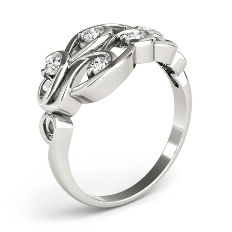 Lumière Diamond Swirl Ring 1/3ctw
