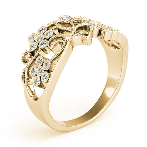 Floral Lace Diamond Ring 1/6ctw