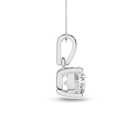 Round Diamond Solitaire Pendant