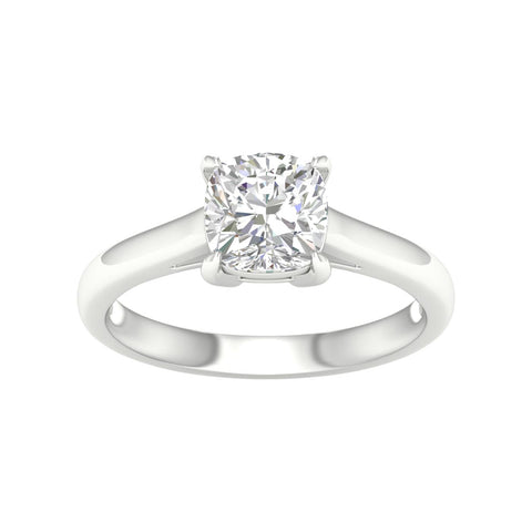 Cathedral Cushion Solitaire Diamond Engagement Ring 2ct