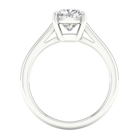 Cathedral Cushion Solitaire Diamond Engagement Ring 2ct