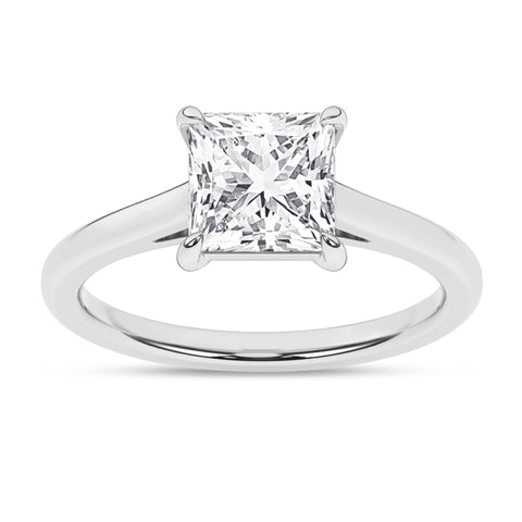 Cathedral Princess Solitaire Diamond Engagement Ring 2ct