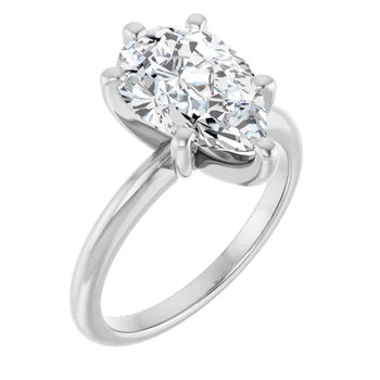 Pear Solitaire Diamond Engagement Ring 3.04ct