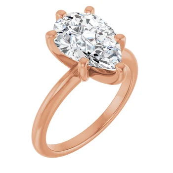 Pear Solitaire Diamond Engagement Ring 3.04ct