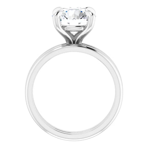 Round Solitaire Diamond Engagement Ring 3.03ct