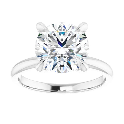 Round Solitaire Diamond Engagement Ring 3.03ct