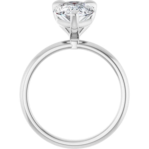 Pear Solitaire Diamond Engagement Ring 3.04ct