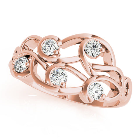 Lumière Diamond Swirl Ring 1/3ctw