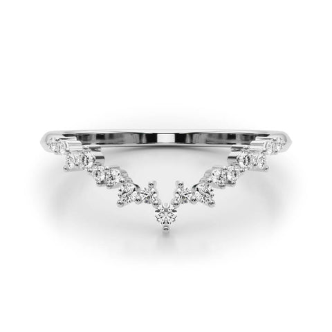 Scattered Diamond Contour Band