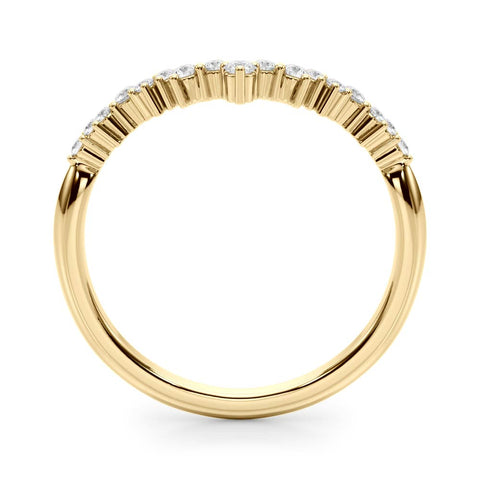 Scattered Diamond Contour Band