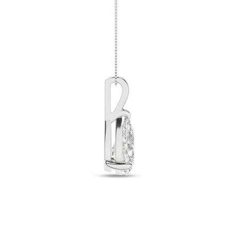 Pear Diamond Solitaire Pendant