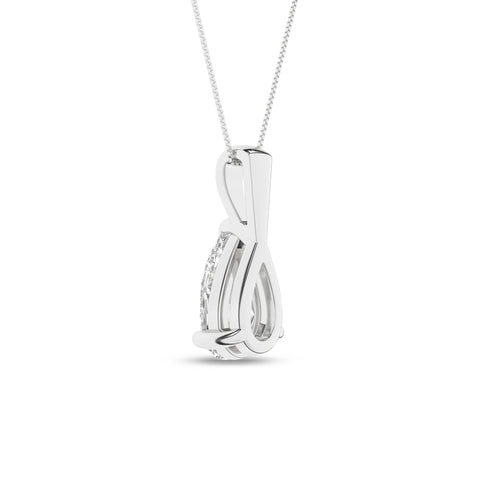 Pear Diamond Solitaire Pendant